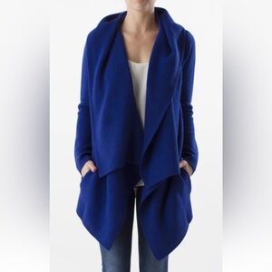 MARGARET O'LEARY St Moritz Cashmere Cardigan Sweater Coat Womens Size Small